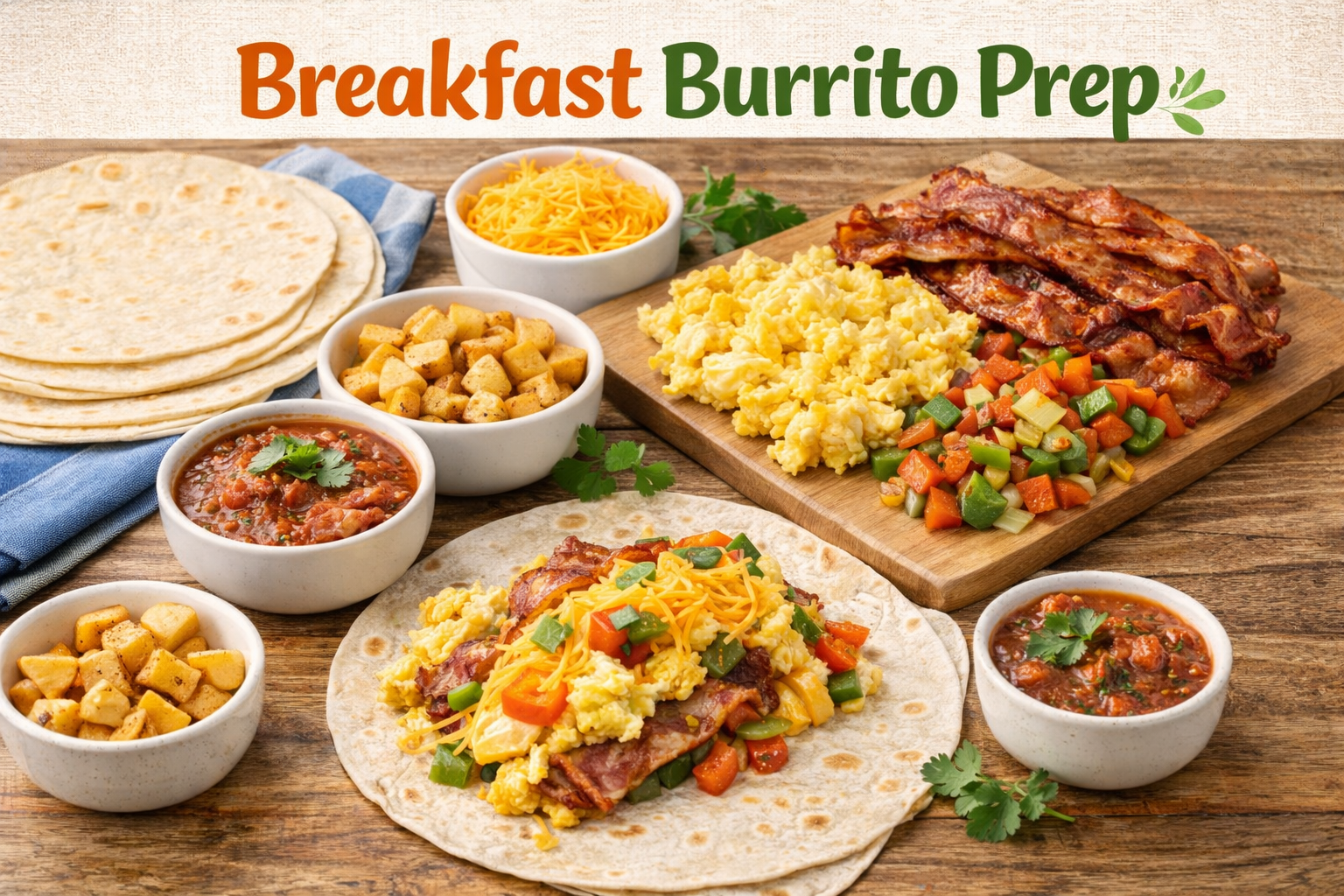 Breakfast Burrito Prep